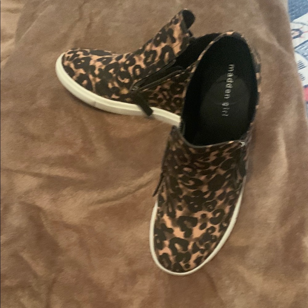 Madden Girl Animal Print Slip-On Sneakers